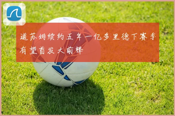 道苏姆续约五年一亿多里德下赛季有望首发大前锋